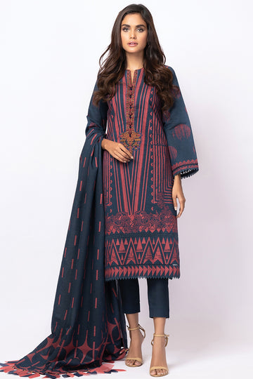 FW-22-21-BLUE Alkaram Winter Collection 2021